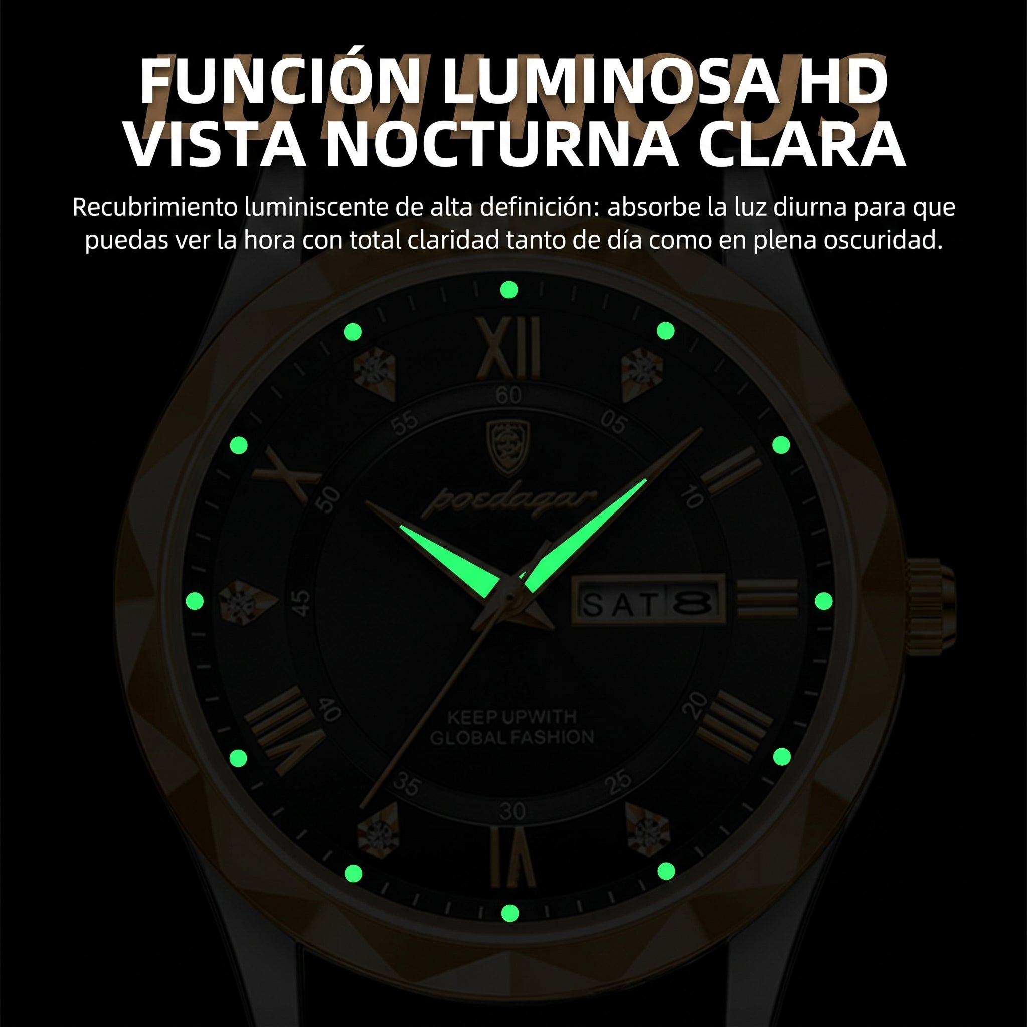 Terralda Cinturó Rellotge Home De Luxe, Quars Vivo Moda 615, Berdaga