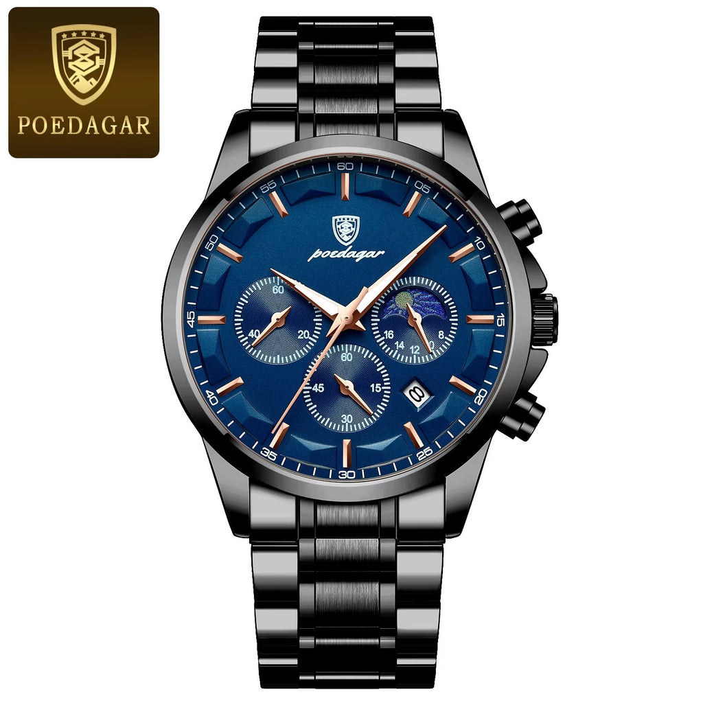 Reloj Poedagar 928 - Black blue
