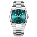 Reloj Poedagar 930 acero - Plata/verde