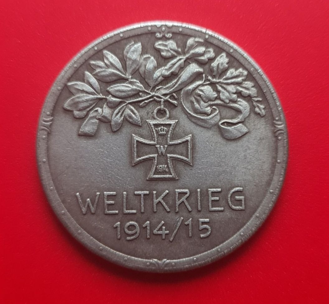 German Commemorative Medal World War I – WELTKRIEG 1914/15 with Iron Cross