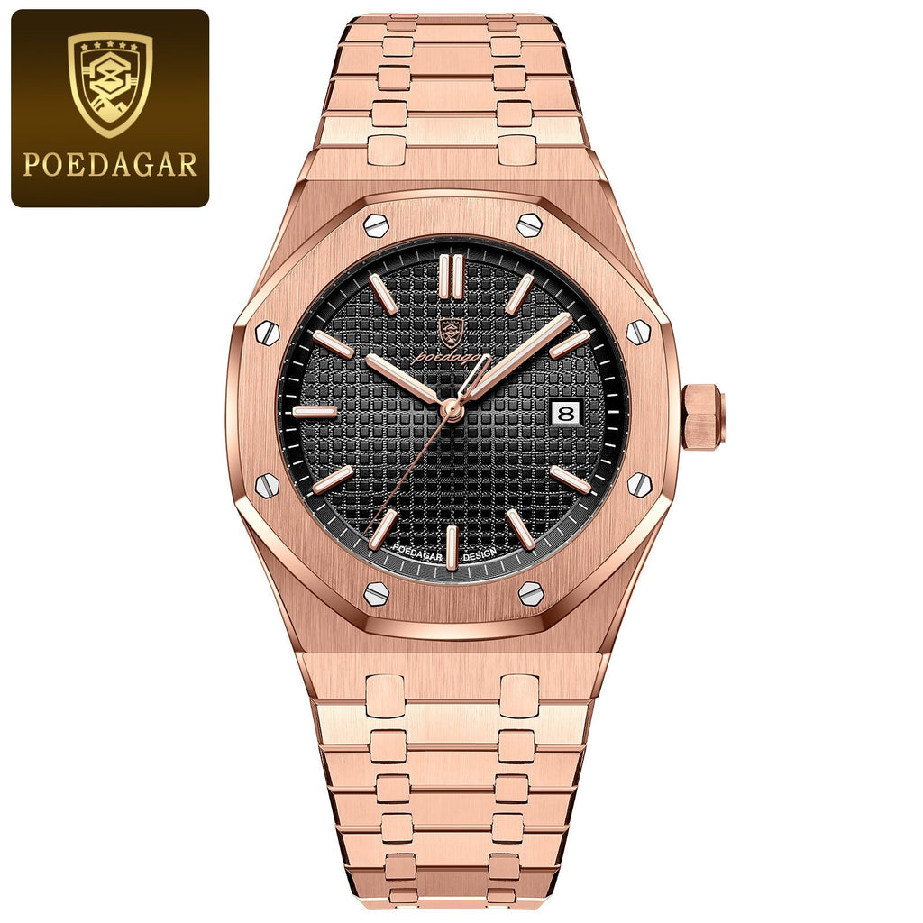Reloj Poedagar 924 - Oro rosa/negra