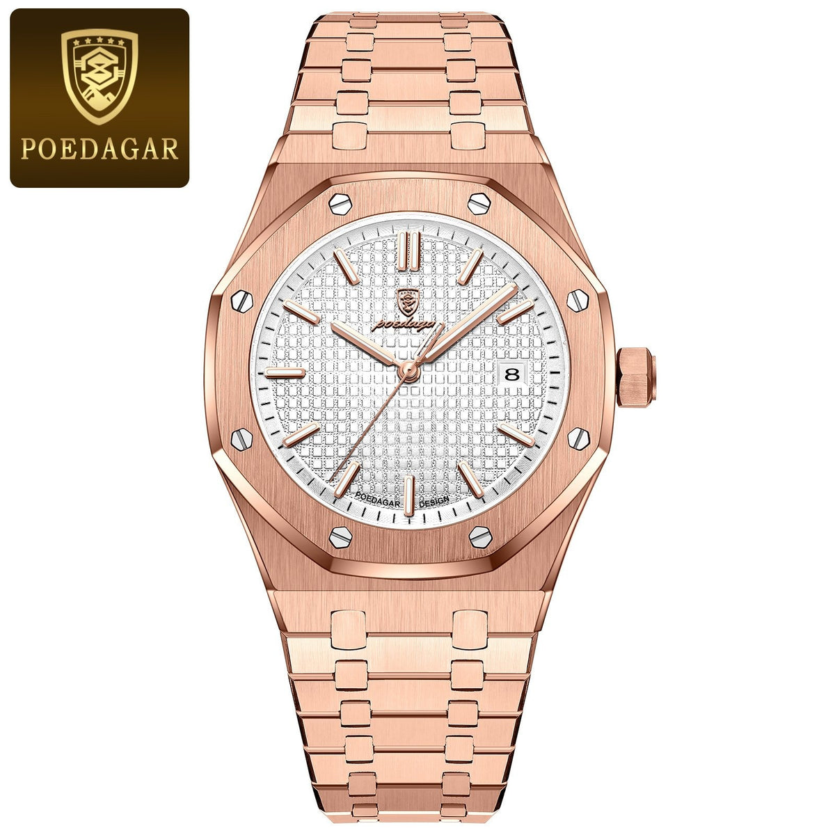 Reloj Poedagar 924 - Oro rosa/blanca