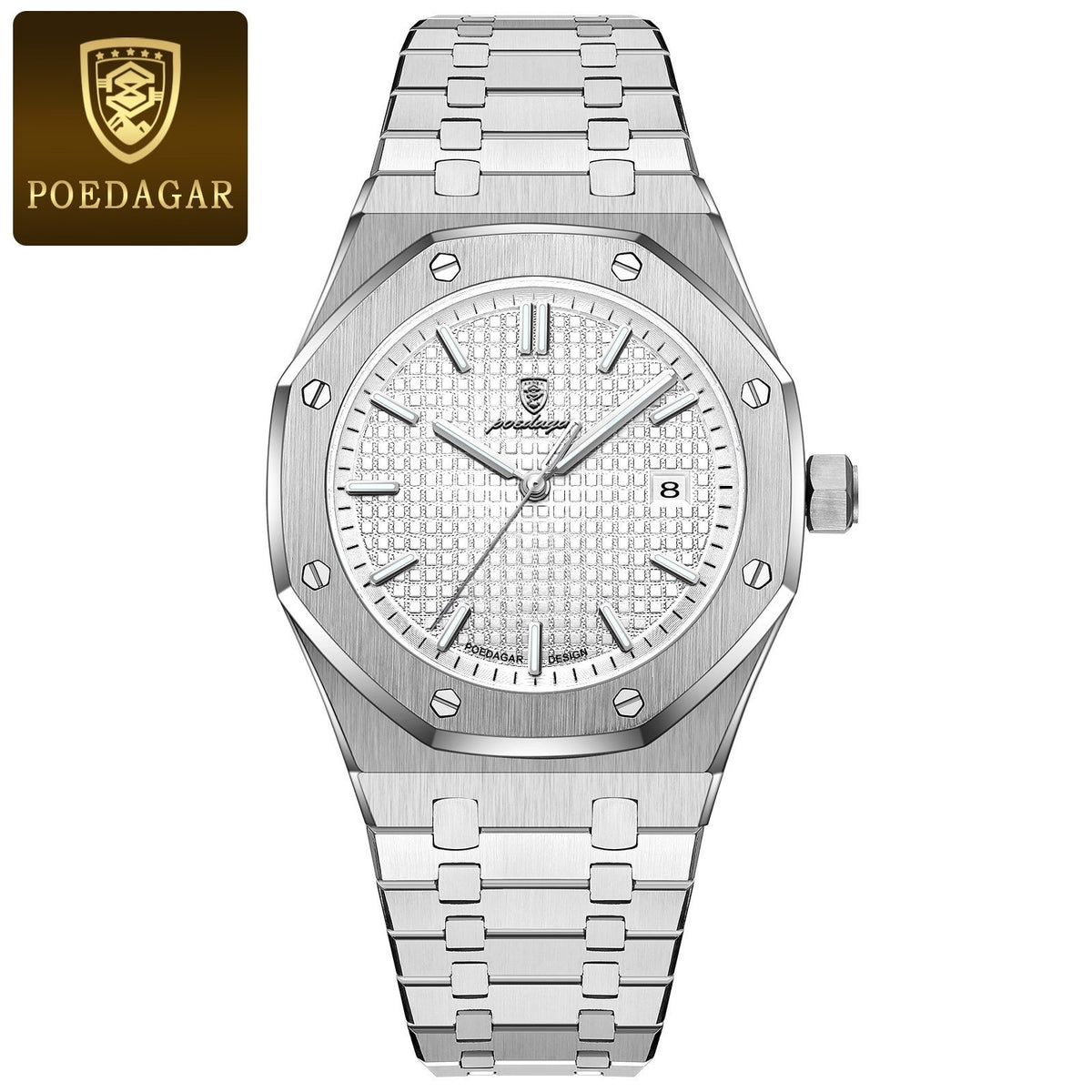 Reloj Poedagar 924 - Plata/blanca