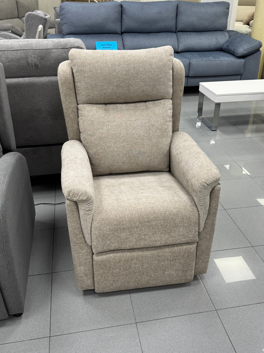 Sillón Relax Roma – Elevador 2 motores con ruedas