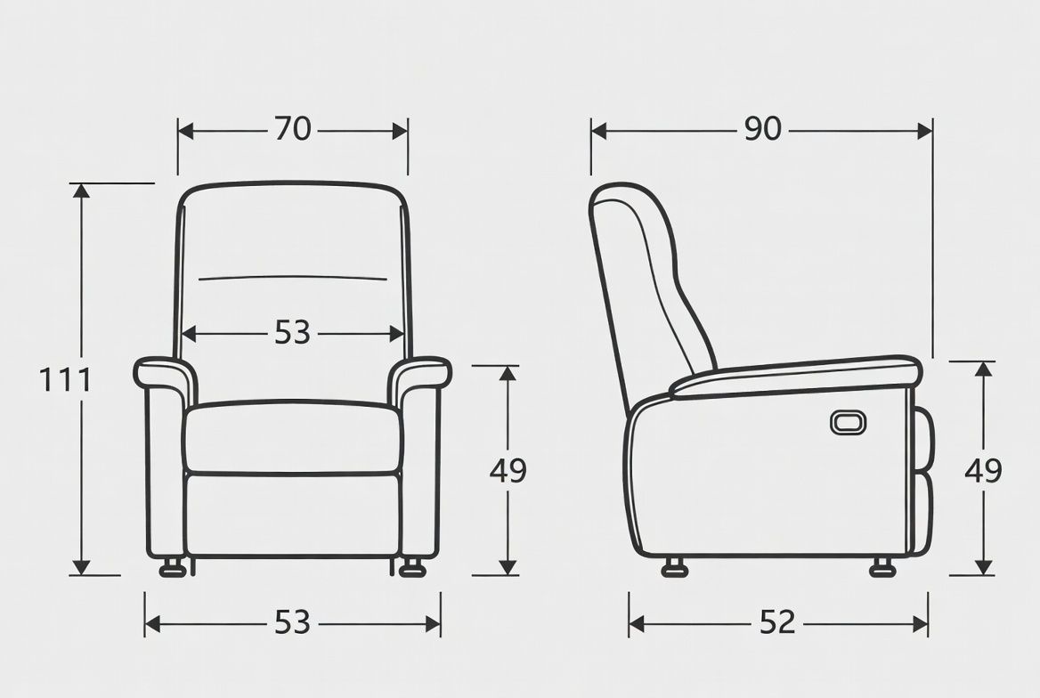 Sillón Relax Power Lift Coello | 2 Motores + Carro Elevador