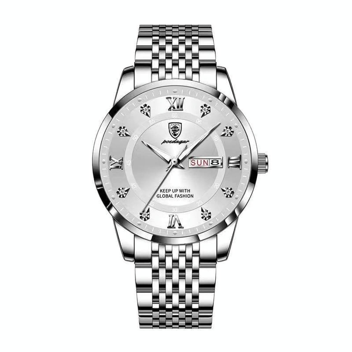 Reloj Poedagar 836 - Plata/blanca