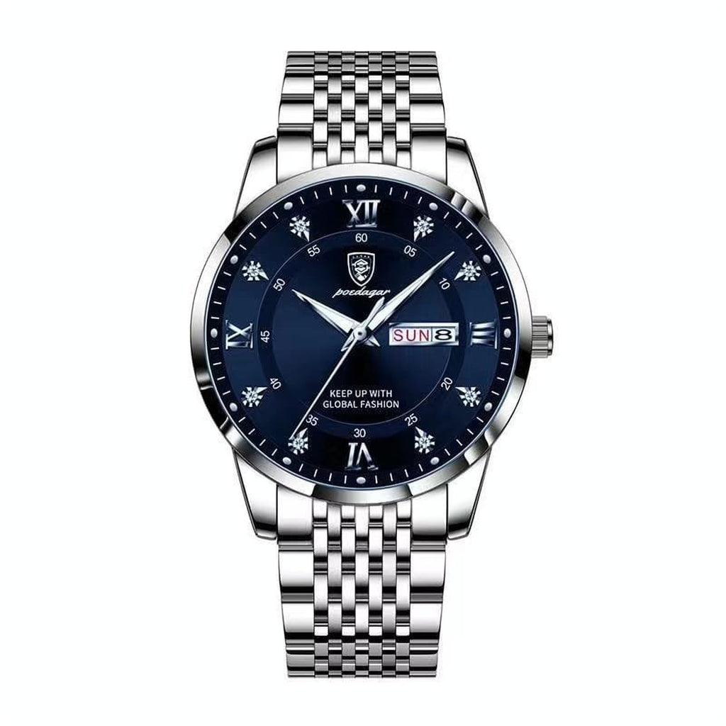 Reloj Poedagar 836 - Plata/azul