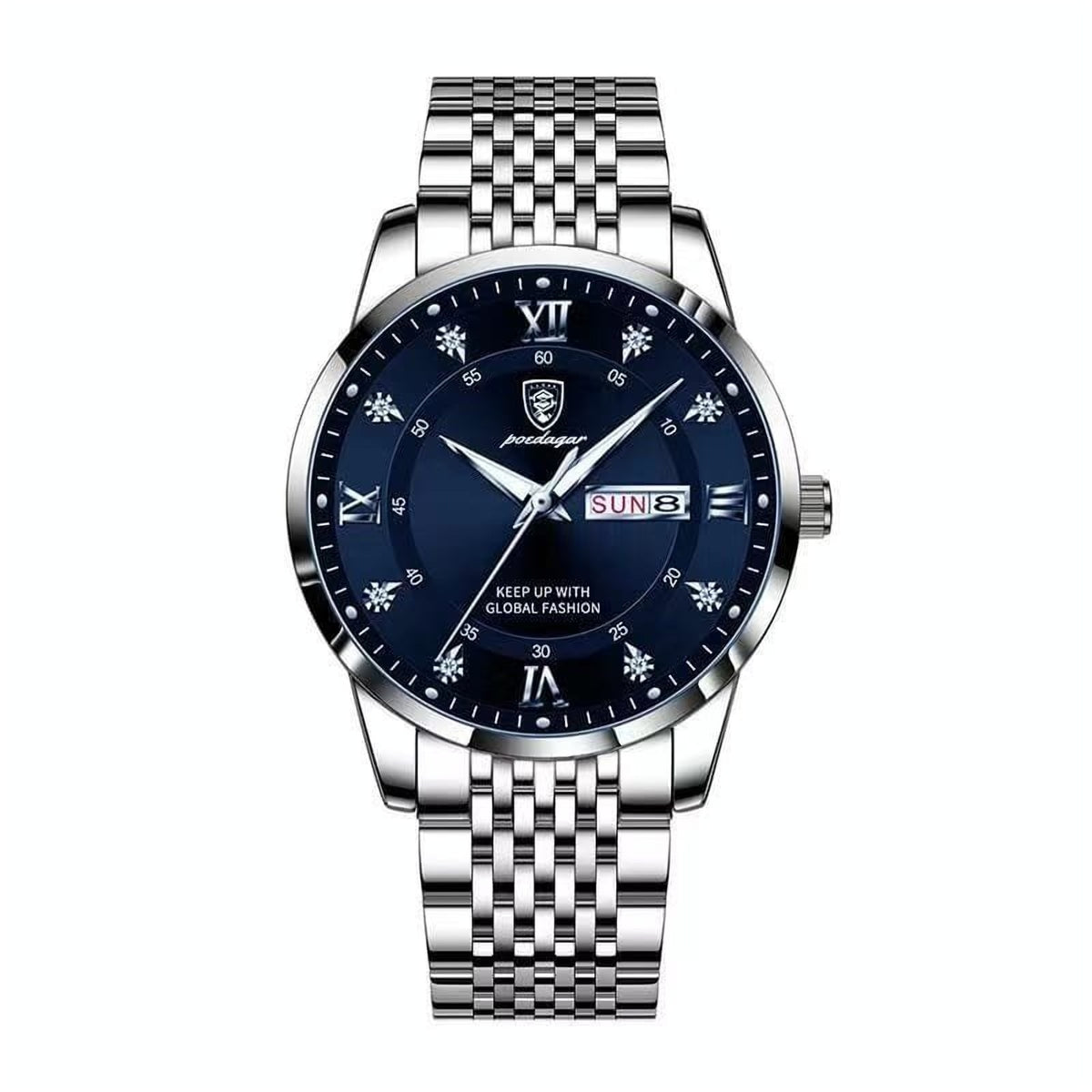 Reloj Poedagar 836 - Plata/azul
